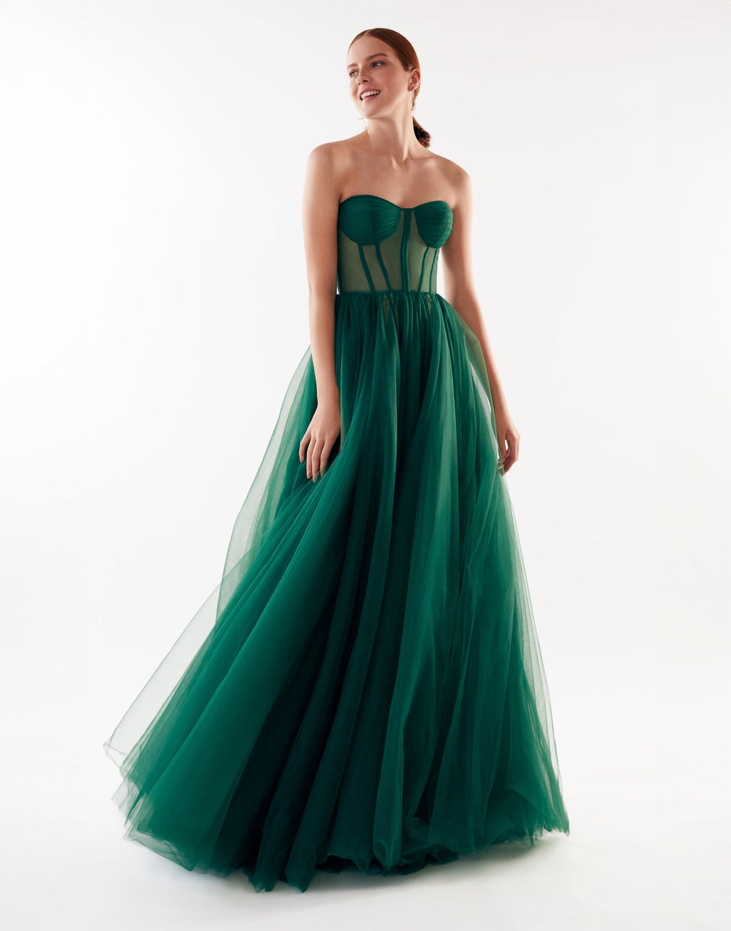 emerald green maxi dress